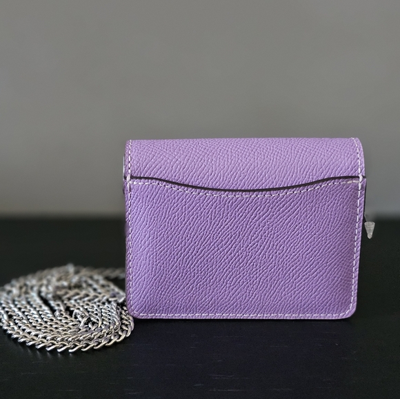 Coach Mini Wallet On A Chain With Signature Canvas Interior - Picture 2 of 5